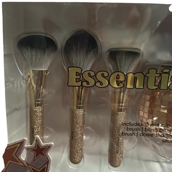 essential collection Disco bling make up brush kit 13 piece new & sealed Gold - Picture 2 of 12
